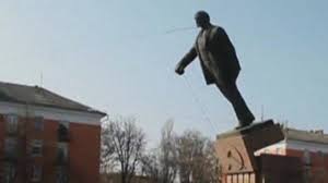 Ukraine 2014. Lenin Assassinated Justice, Let Him Bite The Dust.